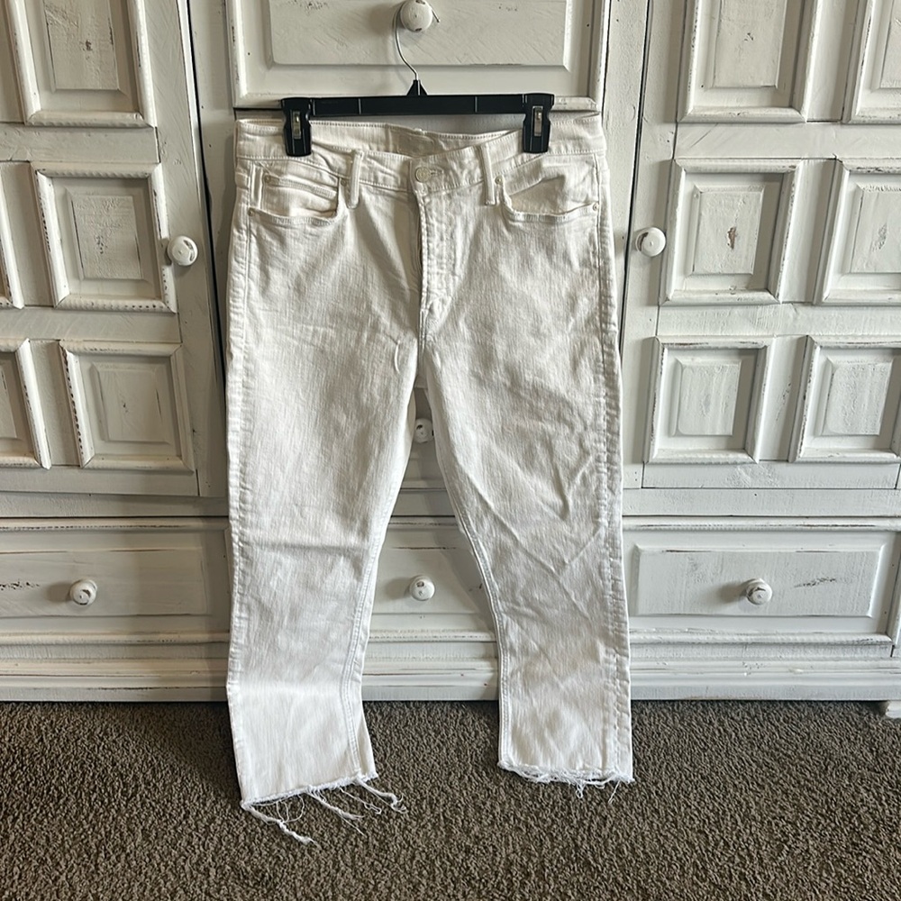 mother white/creme cute crop